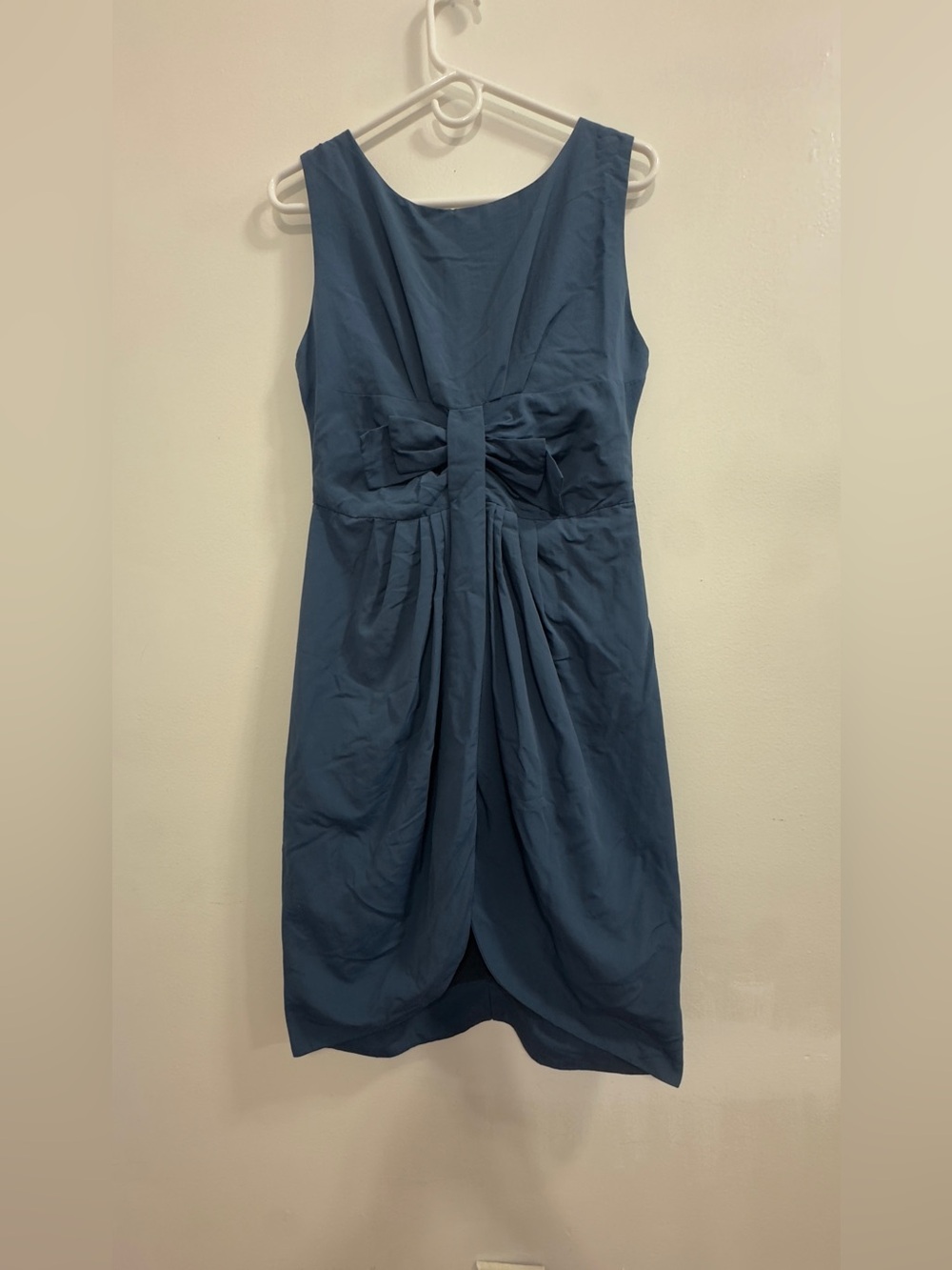 dear creatures Slate Blue Bow-Front Sleeveless Midi Dress